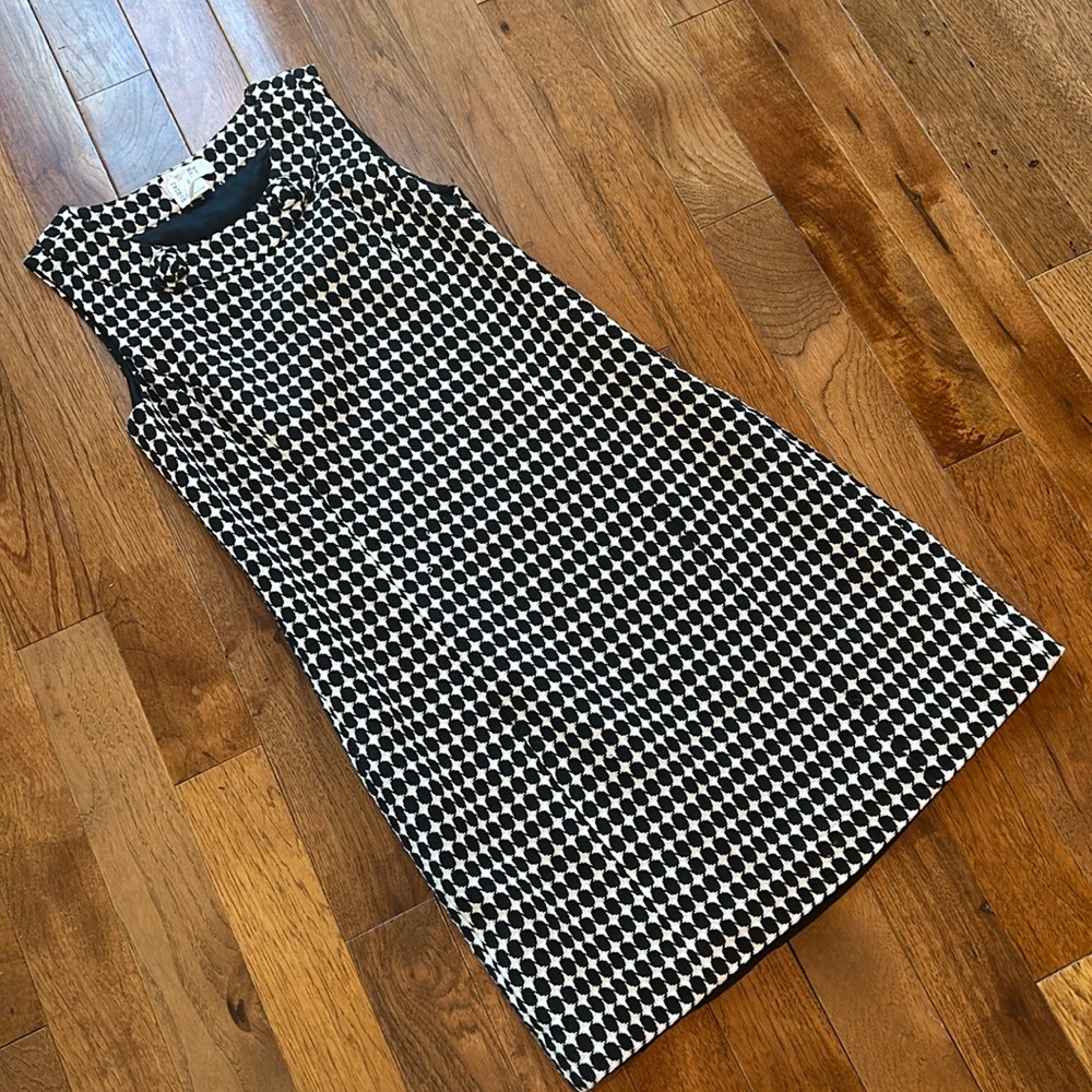 Loft Black and White Dress